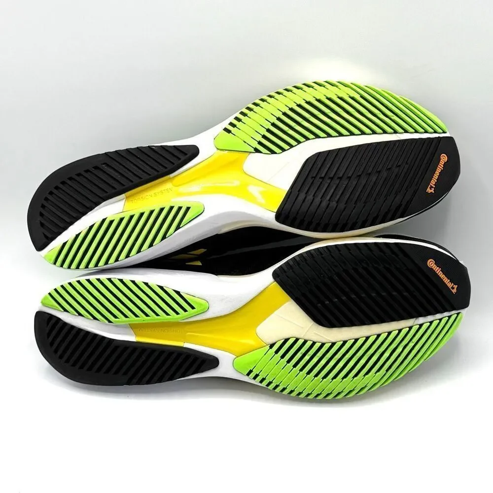 Adidas Adizzero Adios 7 Sneakers in Beam Yellow Solar Green - US Men’s 10 / FR 4